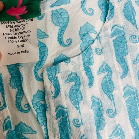 Shrimp & Grits Kids girls swimsuit coverups tunic size 9-10 NWT - Picture 4 of 5